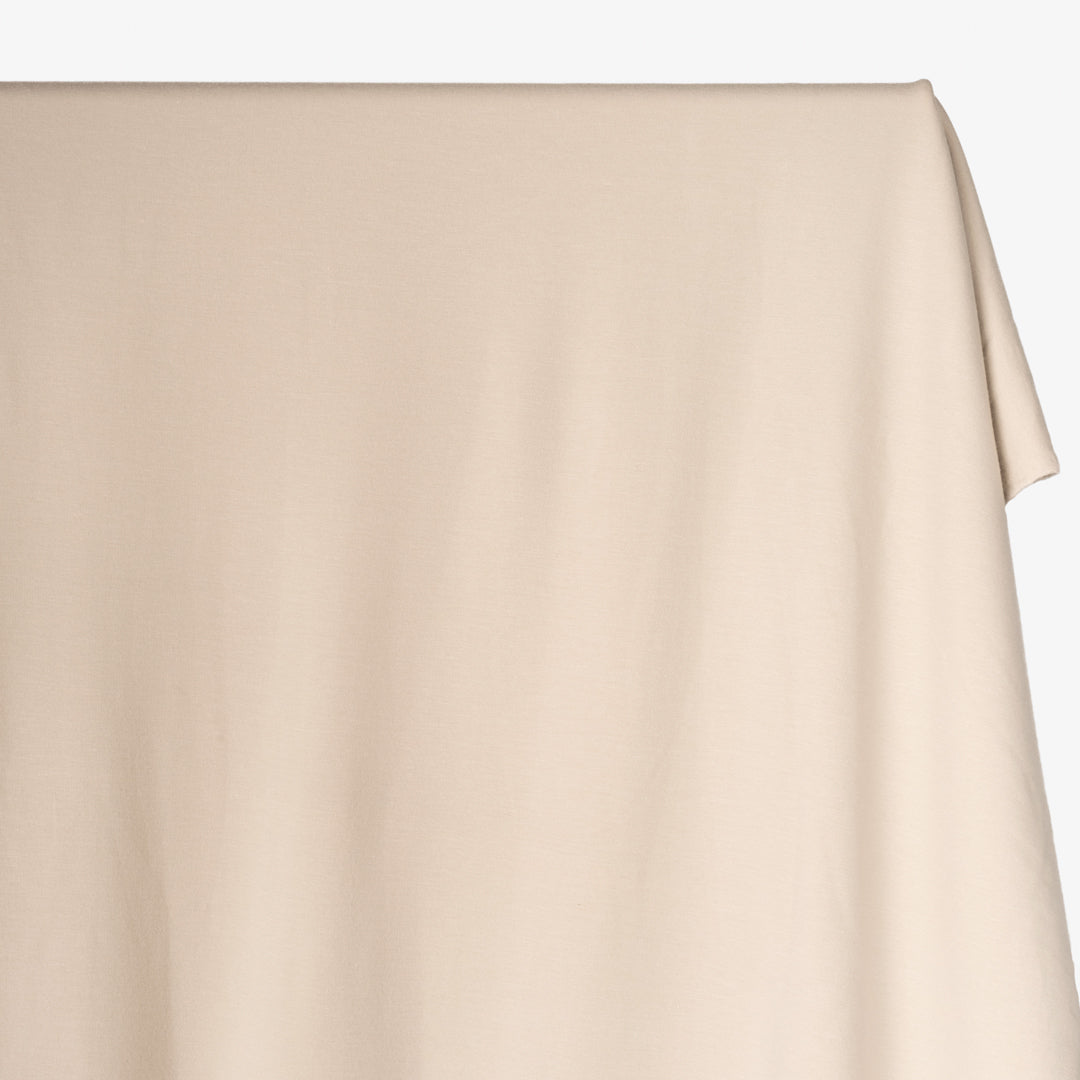 Bamboo & Cotton Stretch Fleece - Shell