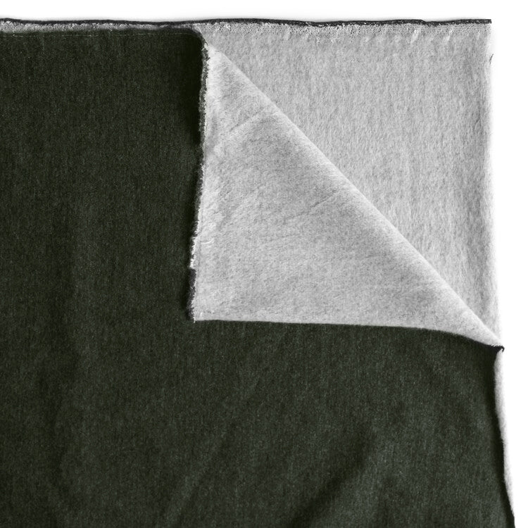 Bamboo & Cotton Stretch Fleece in Heather Forest | Blackbird Fabrics