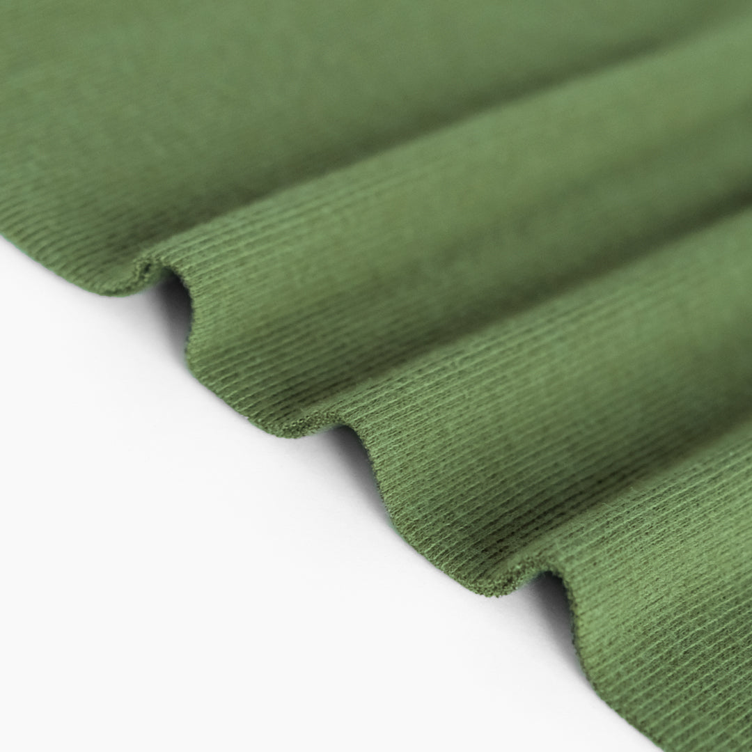 Bamboo & Cotton 2x2 Ribbing - Grass