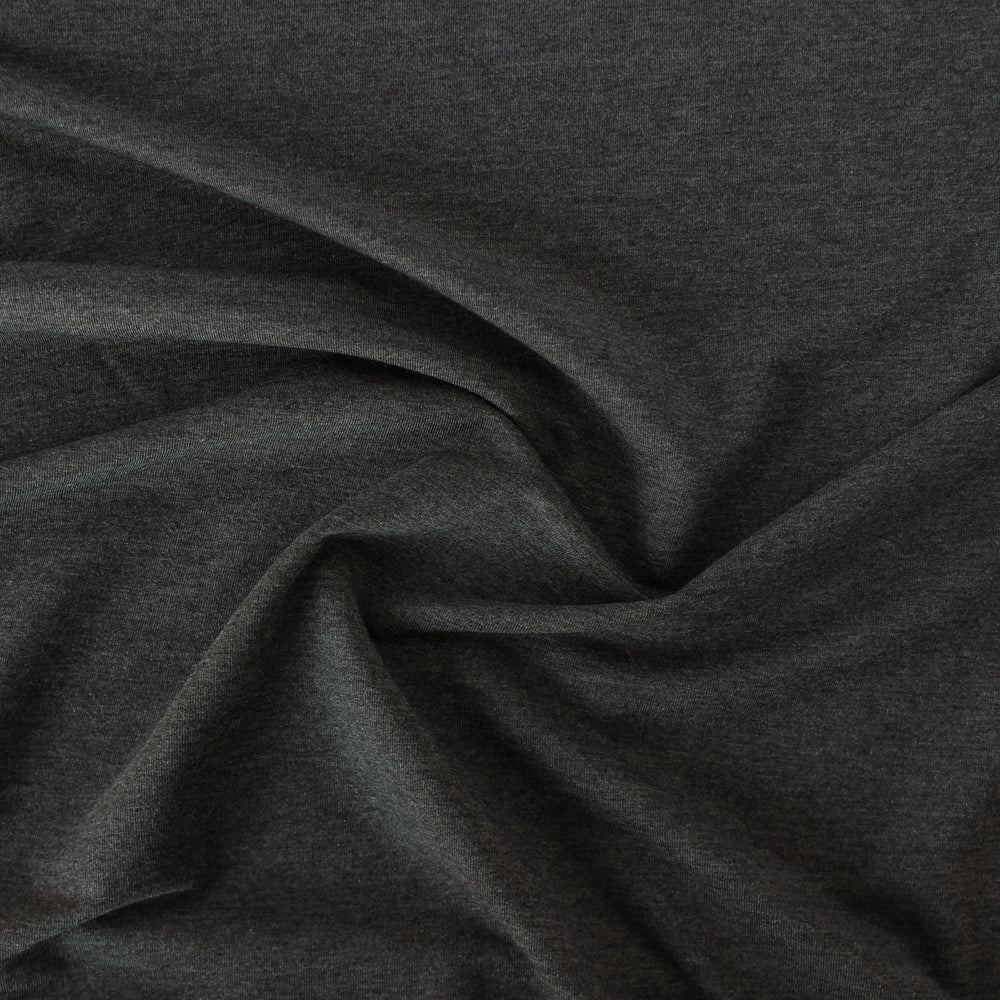 TENCEL™ & Organic Cotton French Terry - Heather Charcoal