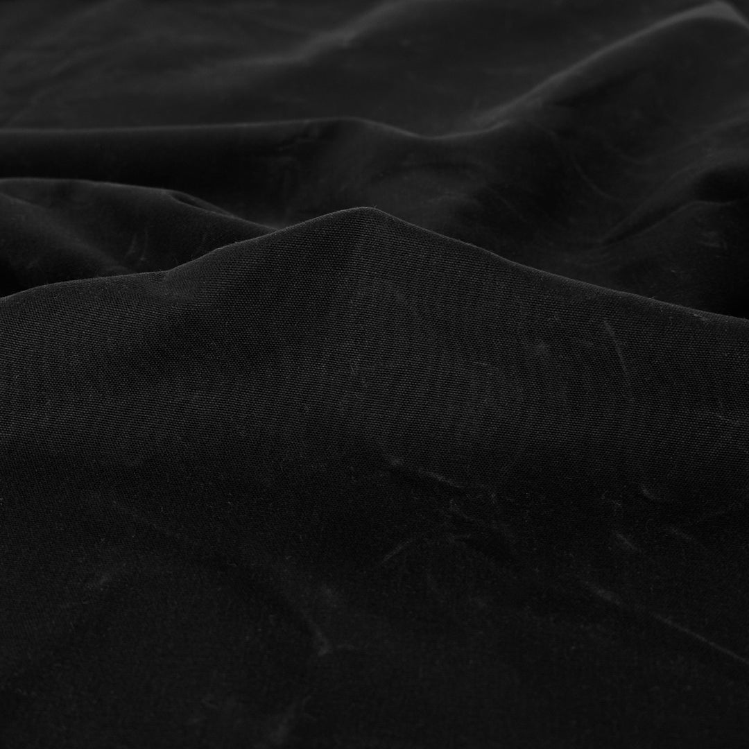 Deadstock Waxed Cotton Canvas - Black