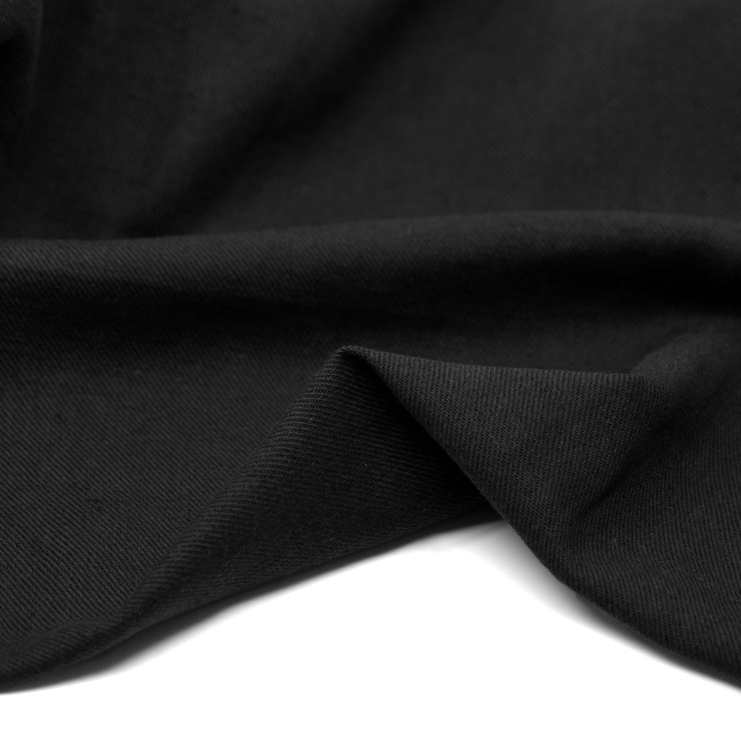 Carefree Cotton Linen Twill - Black