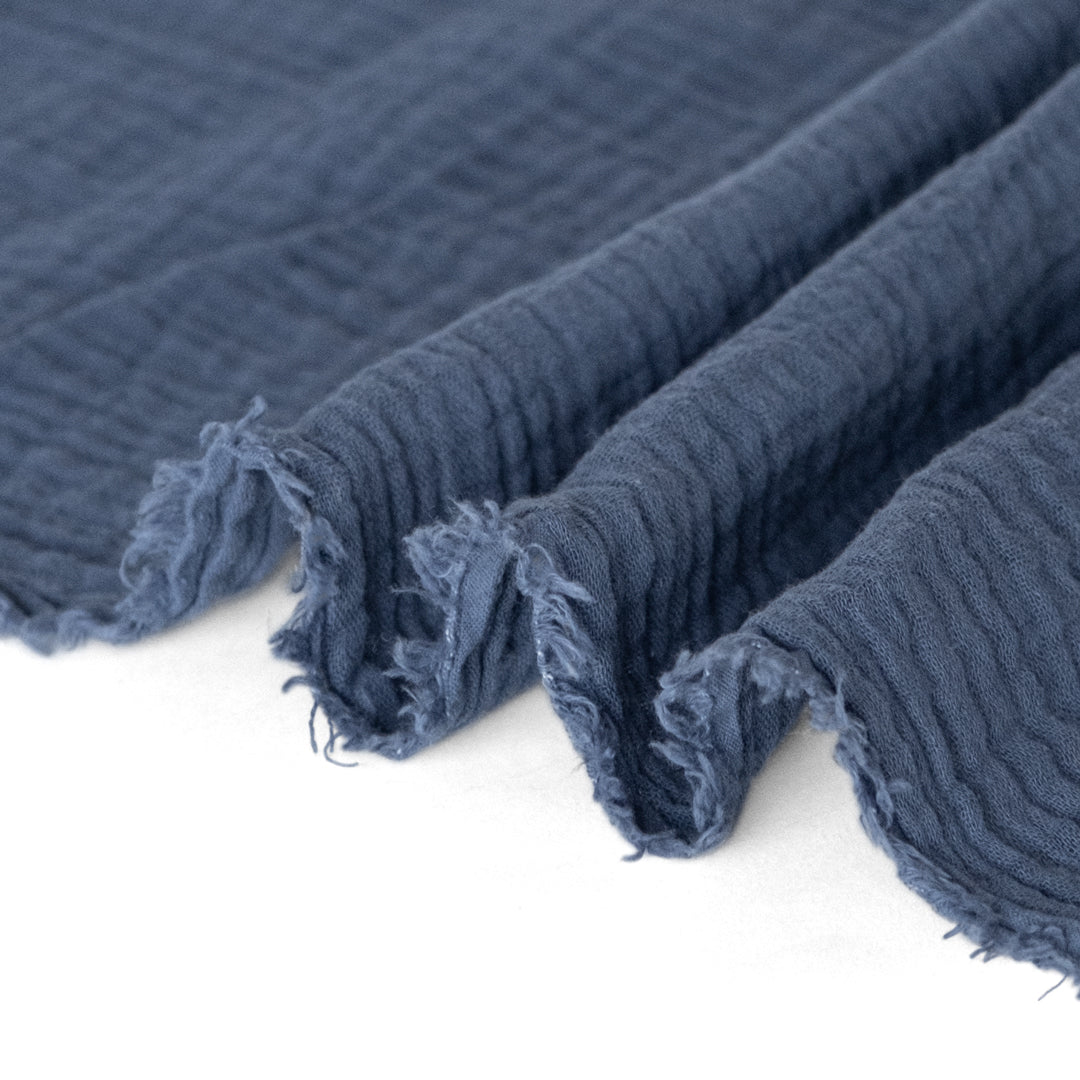 Organic Cotton Double Gauze - Ocean | Blackbird Fabrics