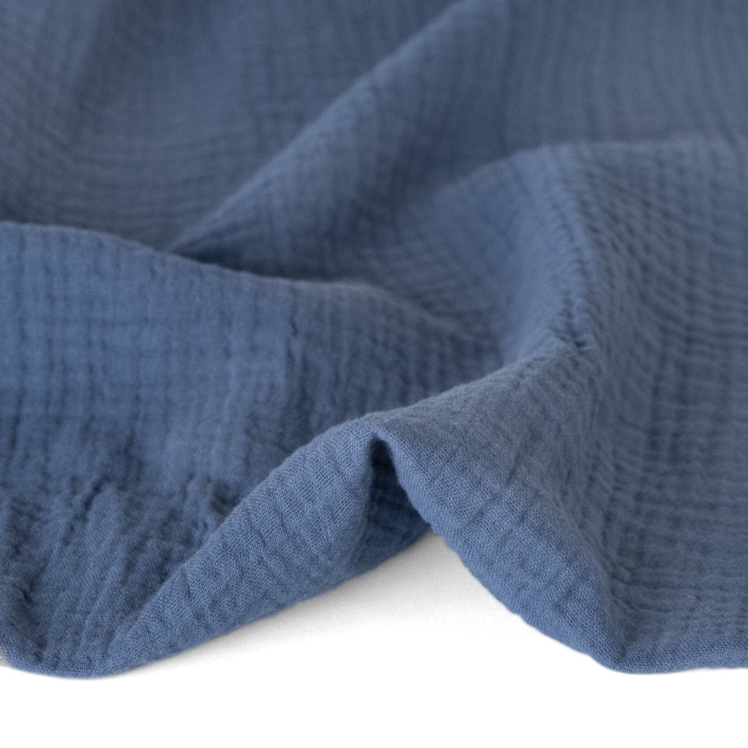 Organic Cotton Double Gauze - Ocean | Blackbird Fabrics
