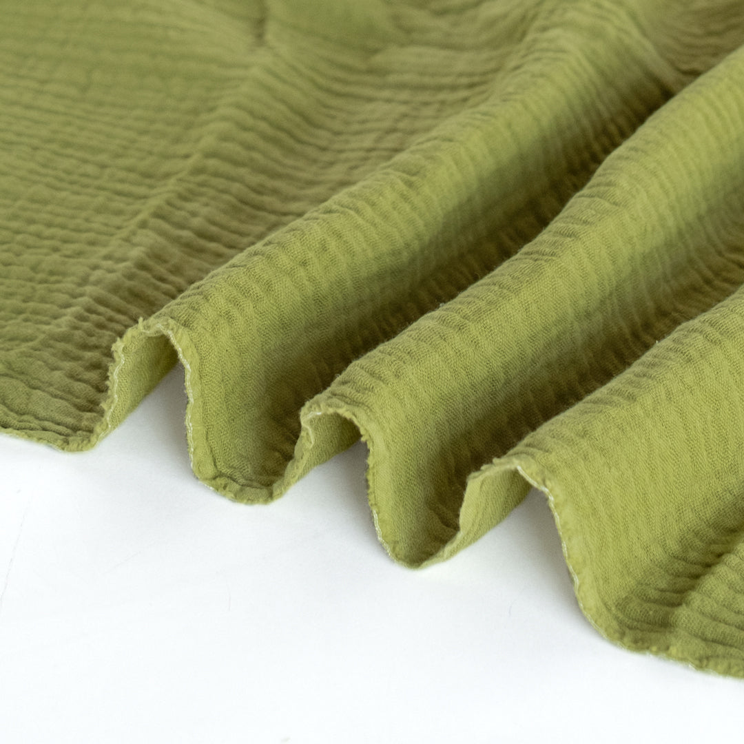 Organic Cotton Double Gauze - Pickle | Blackbird Fabrics