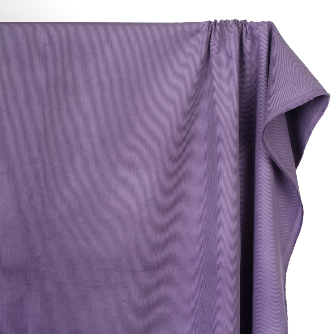 Standard fine cotton corduroy, 100% natural fiber in Lavender purple