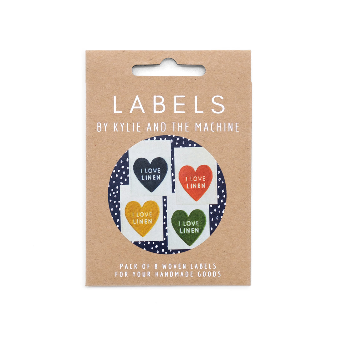 I LOVE LINEN Woven Labels