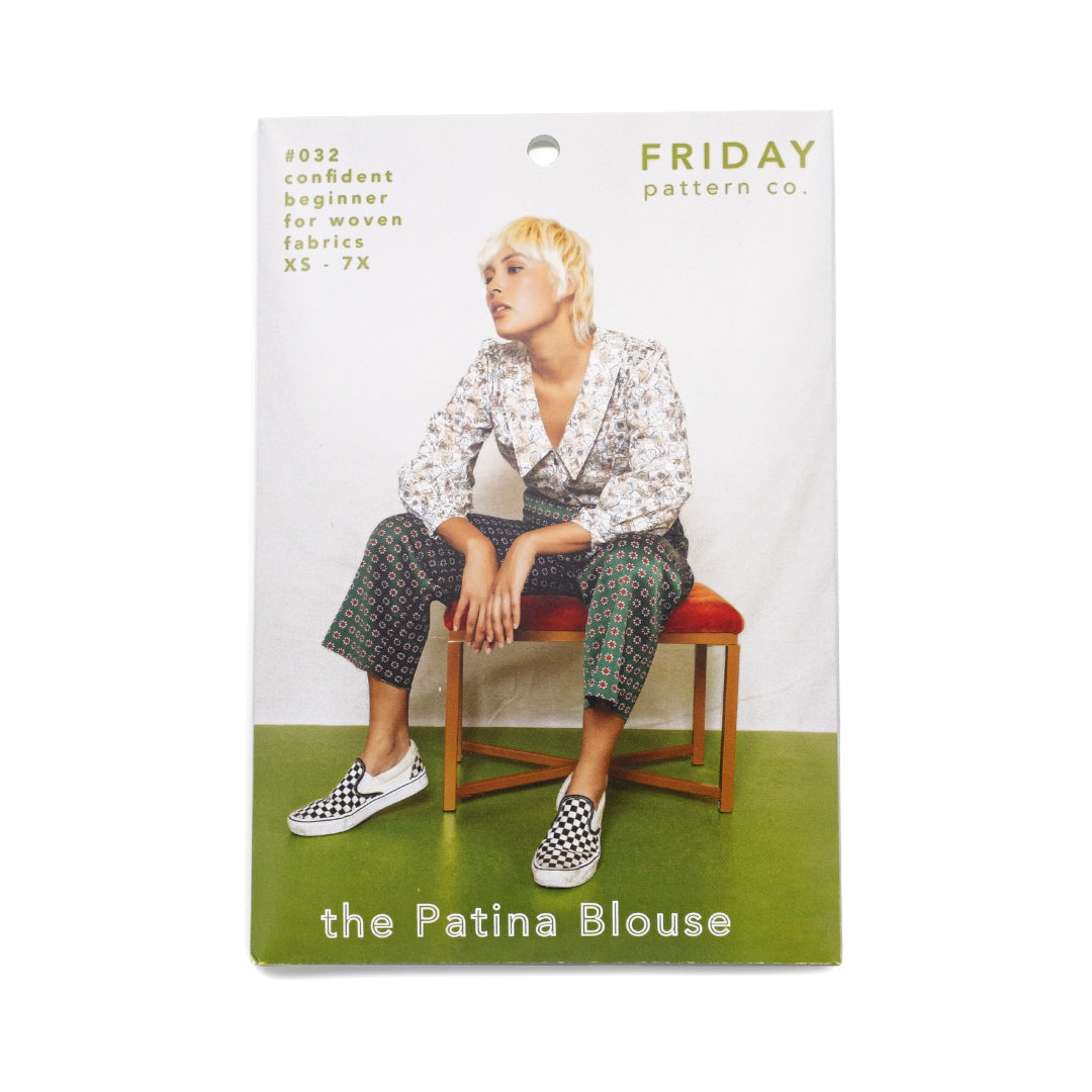 The Patina Blouse by Friday Pattern Company | Blackbird Fabrics