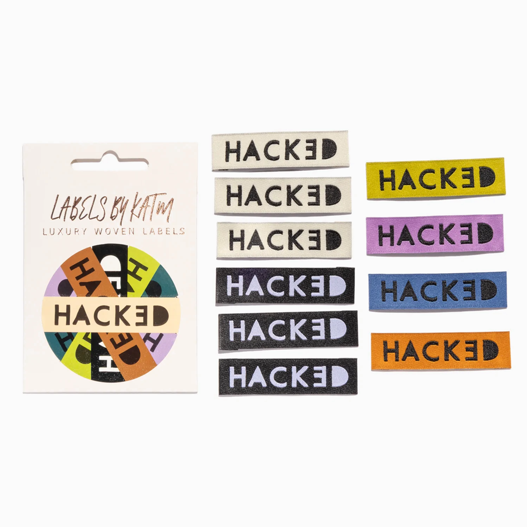 HACKED Woven Labels