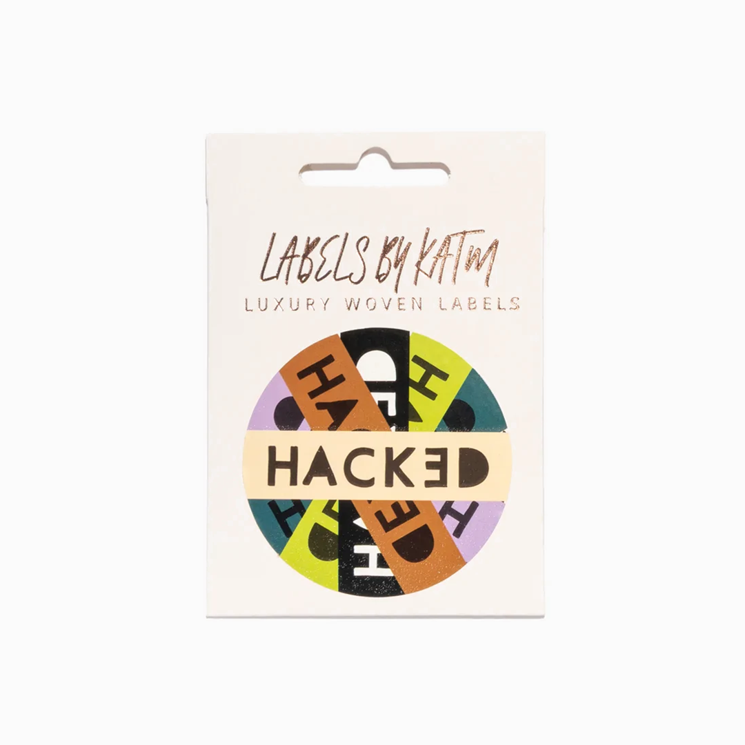 HACKED Woven Labels