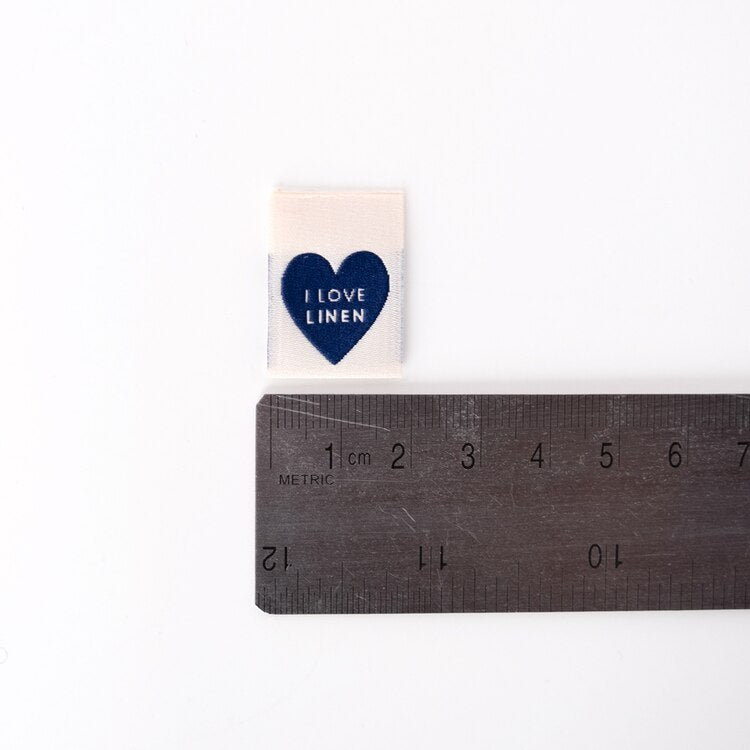 I LOVE LINEN Woven Labels