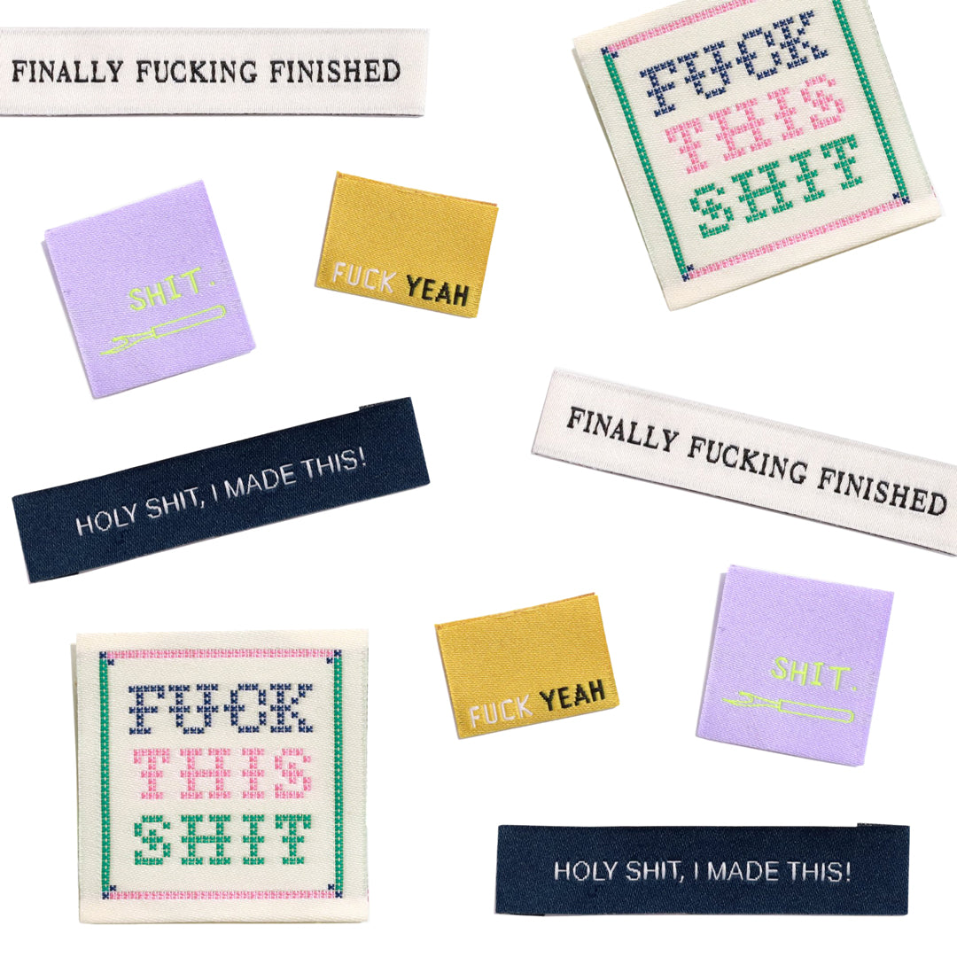 SWEARY SEWIST #2 Woven Labels Limited Edition Multi Pack | Blackbird Fabrics