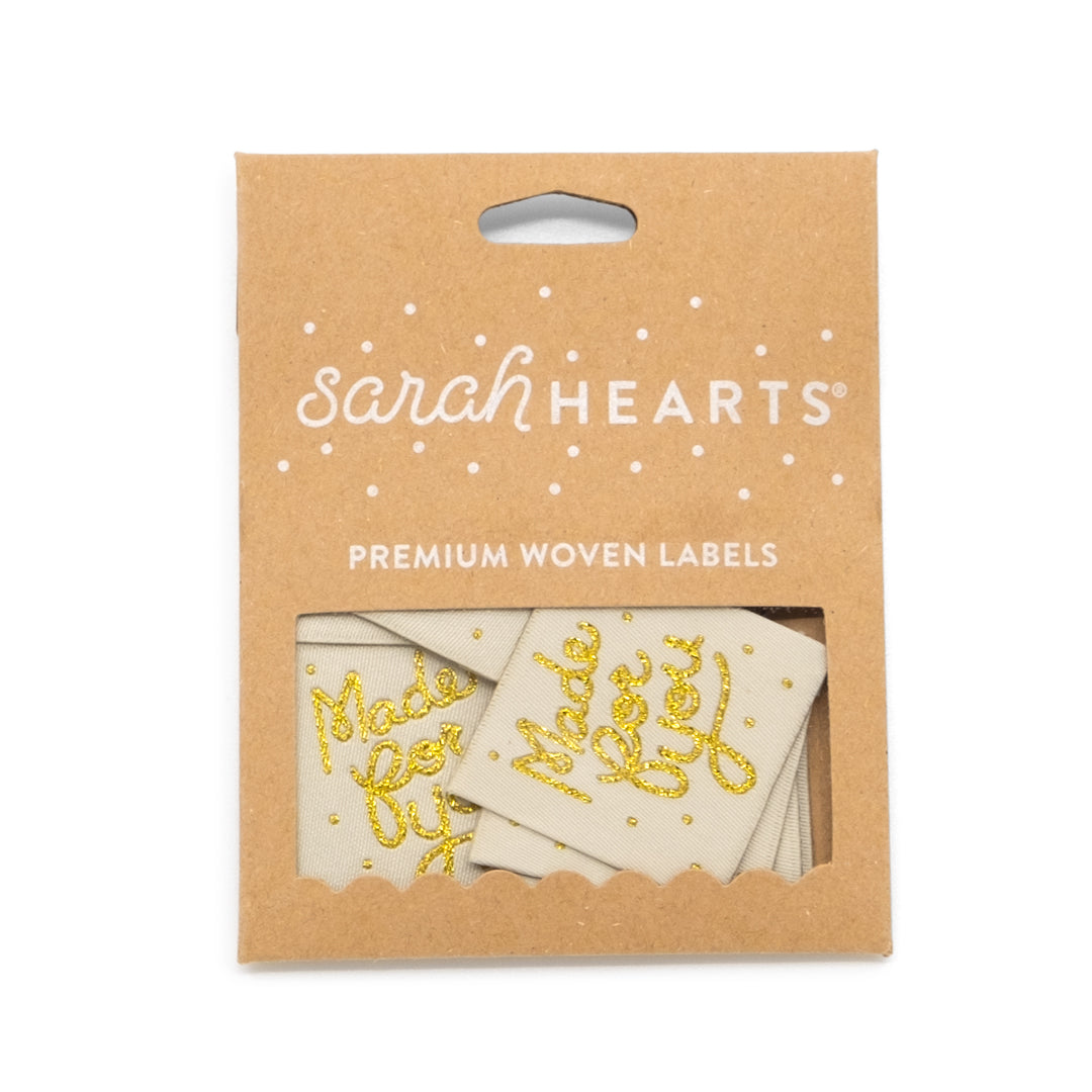 MADE FOR YOU Woven Labels by Sarah Hearts