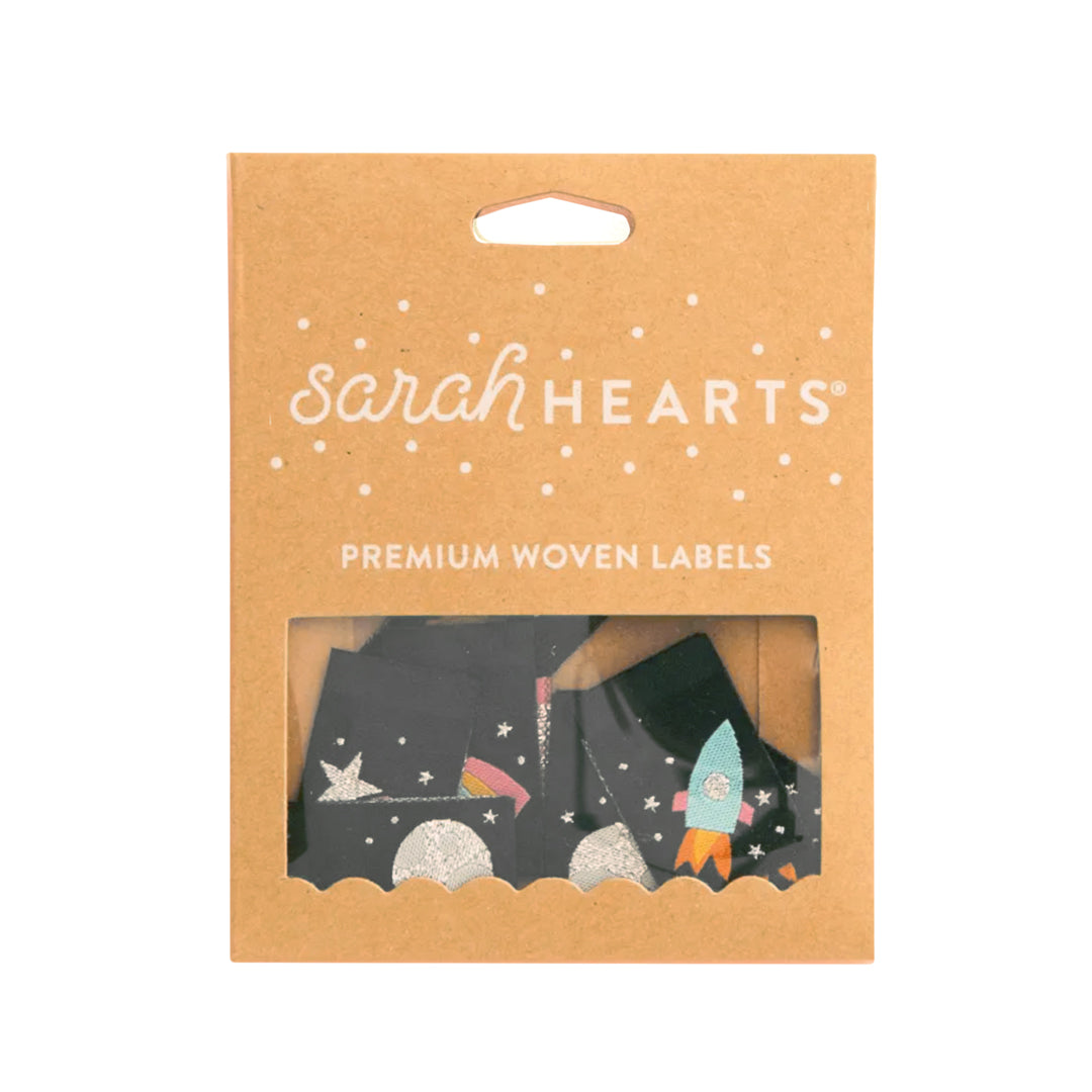 SPACE MULTI PACK Woven Labels by Sarah Hearts