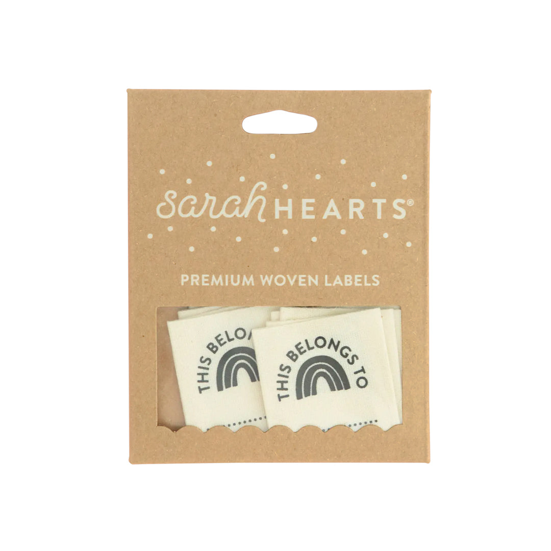 THIS BELONGS TO Organic Cotton Labels by Sarah Hearts
