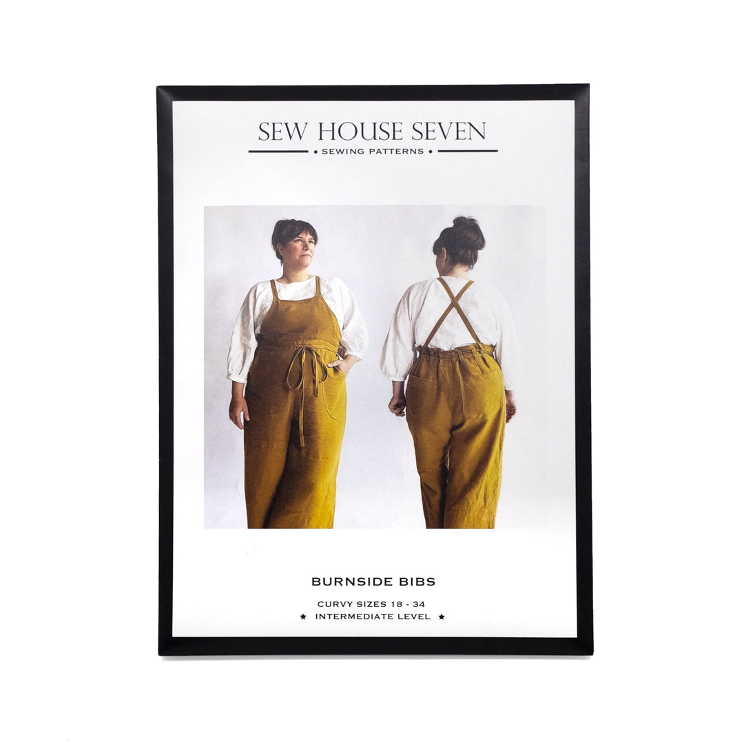Burnside Bibs Sewing Pattern by Sew House Seven, Curvy Fit 18-34 | Blackbird Fabrics