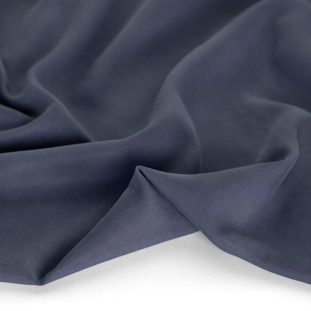 Flowy and drapey lyocell linen blend woven twill fabric ideal for dressy garments and officewear