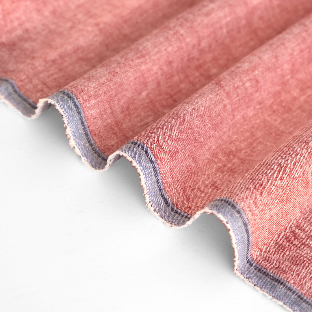 Hemp & Organic Cotton Chambray - Ruby