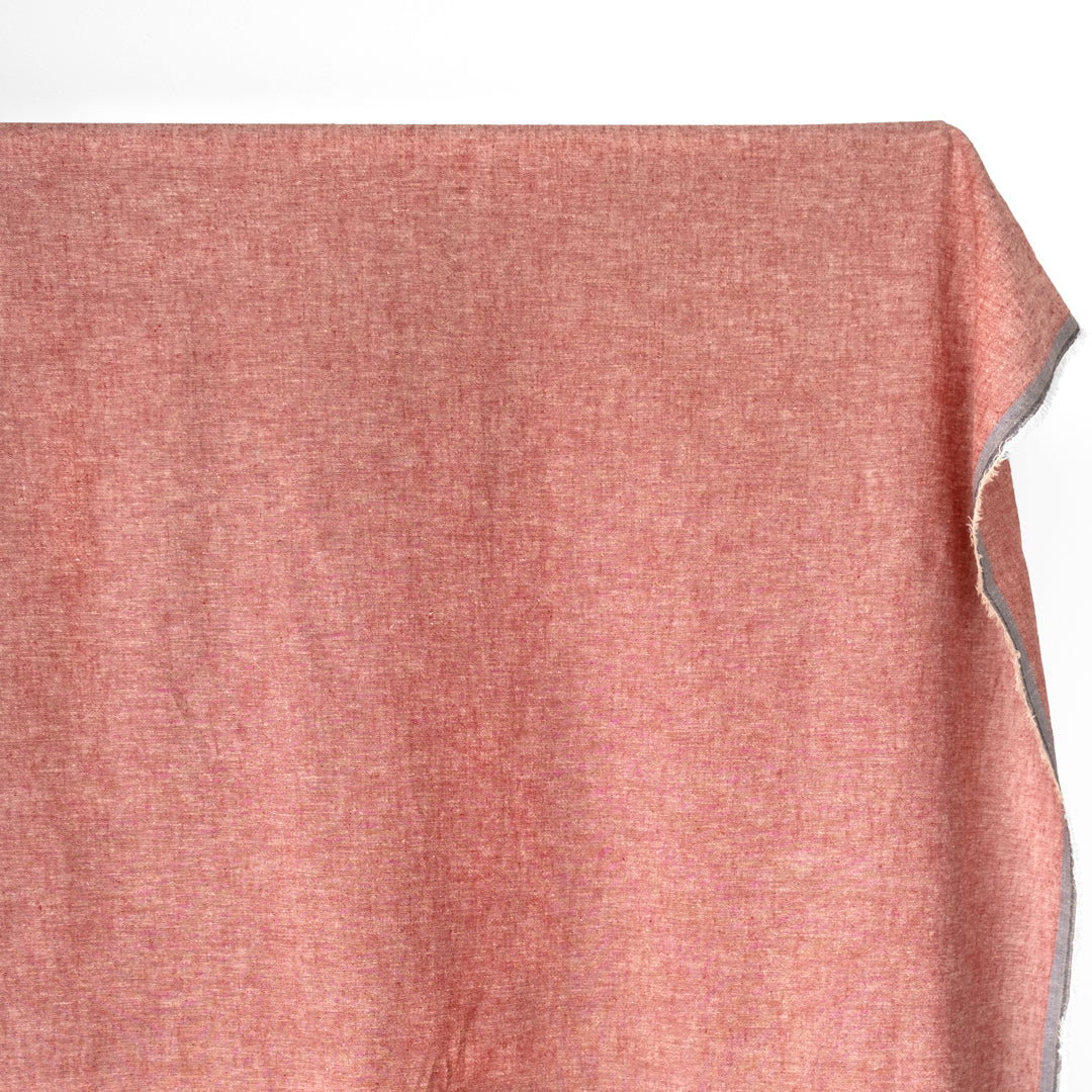 Hemp & Organic Cotton Chambray - Ruby