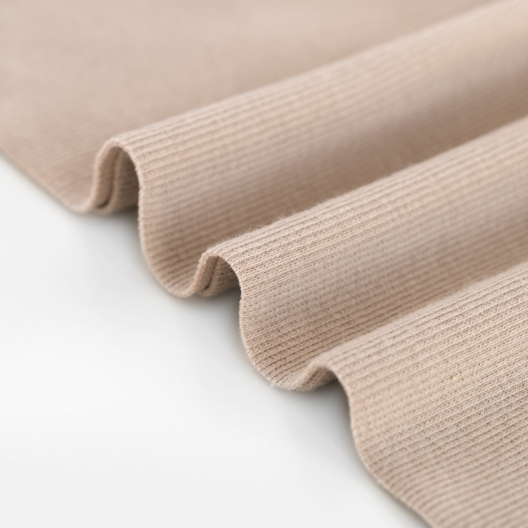 Organic Cotton 2x2 Ribbing - Quartz