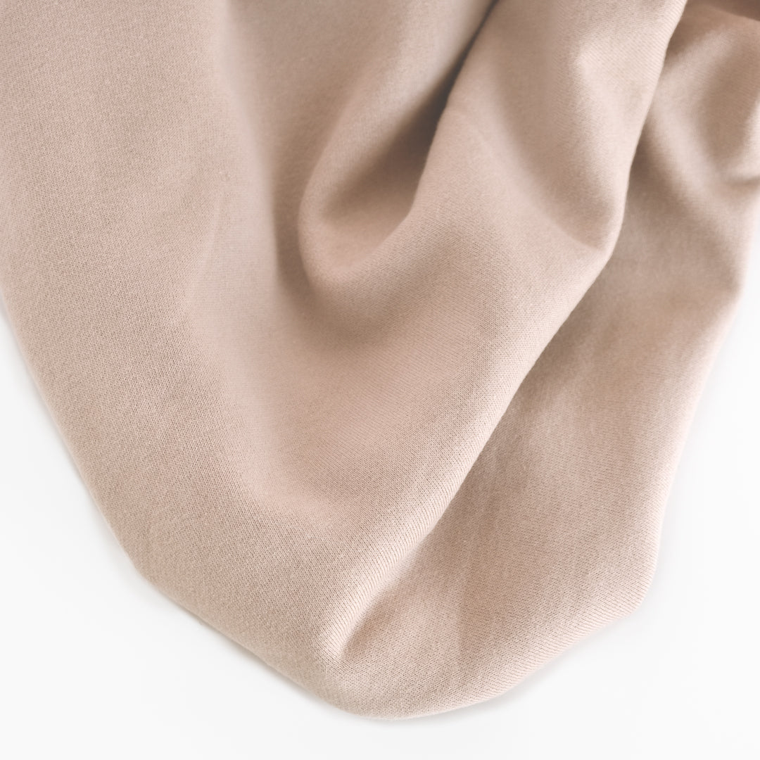 100% Organic Cotton Sweatshirt Fleece - Quartz