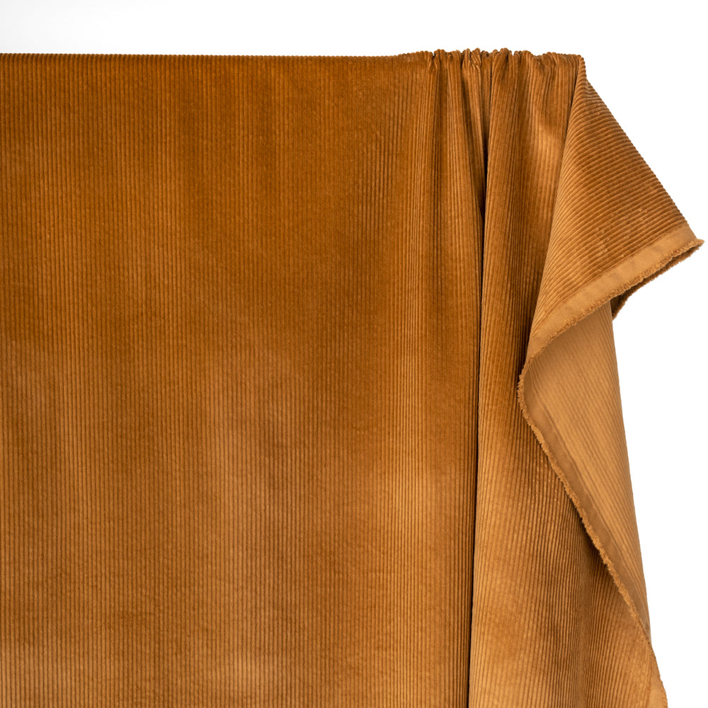 Vintage Wide Wale Cotton Corduroy Caramel Blackbird Fabrics