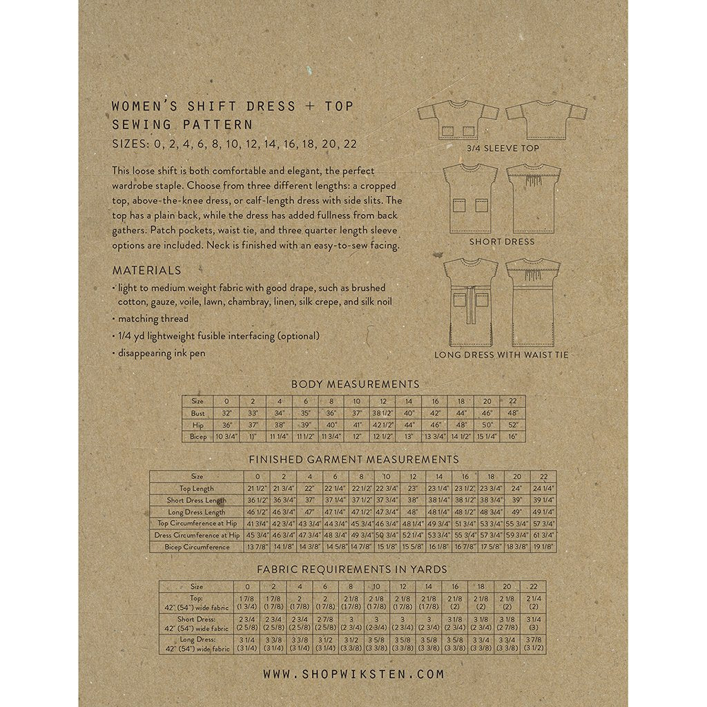 Shift Dress & Top - Wiksten