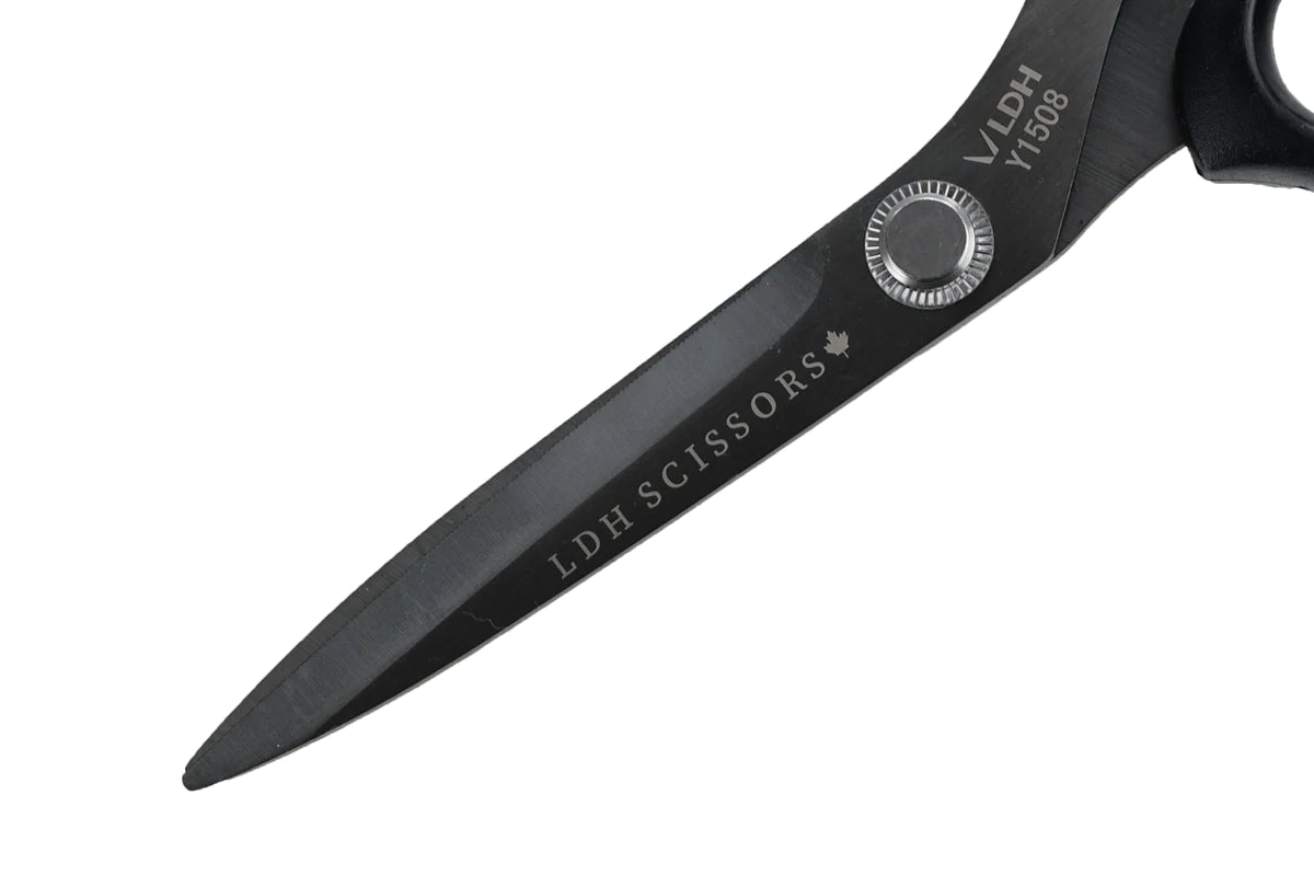 Midnight Edition 8" Lightweight Left Handed Fabric Shears - LDH Scissors