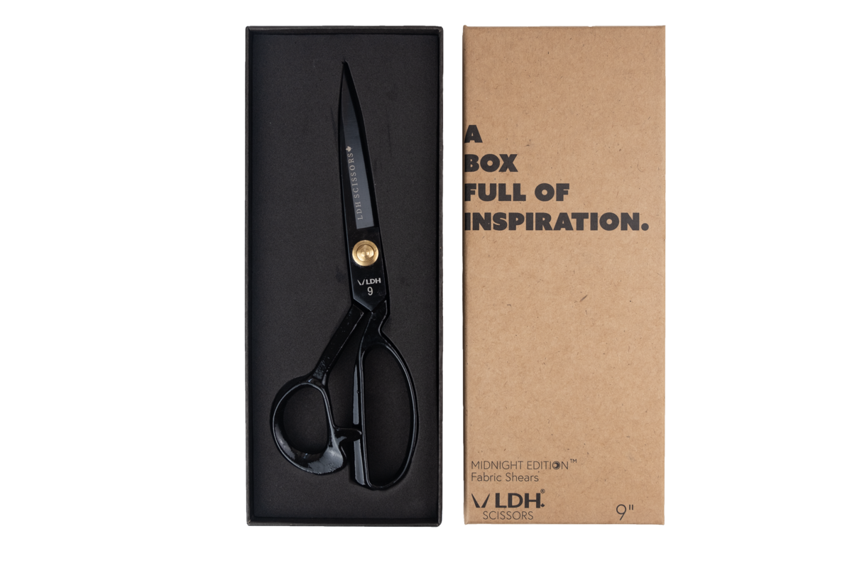 Midnight Edition 10" Fabric Shears  - LDH Scissors | Blackbird Fabrics